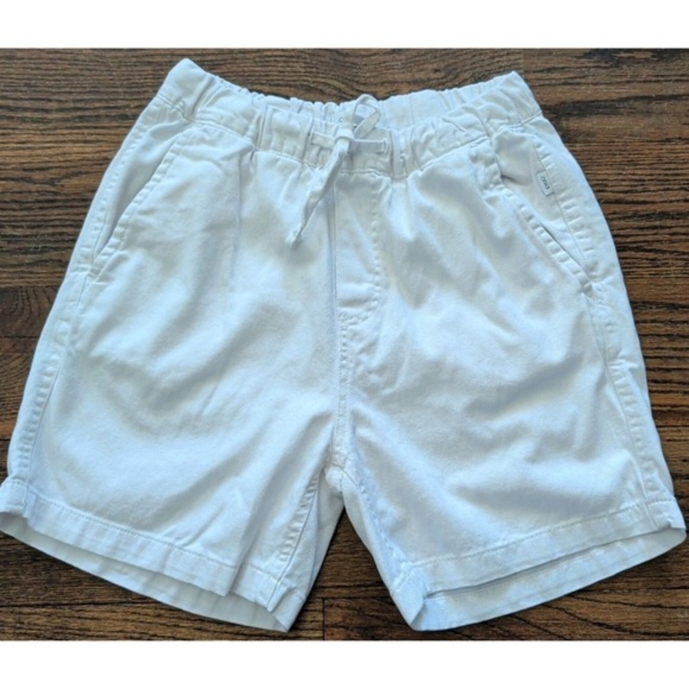 Onia Drawstring White‎ Pull On 100% Cotton Shorts Women Size S Beachy Coastal